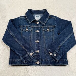 Old Navy Little Girls 4T Blue Jean Jacket With Snaps